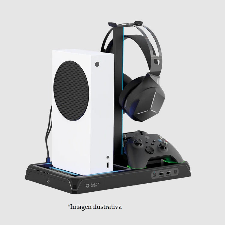 Base Enfriadora Balam Rush para consola Froost Xtreme BE660 Compatible con Xbox Series X/Xbox Series S y Xbox One/One S/X estacion de carga para controles