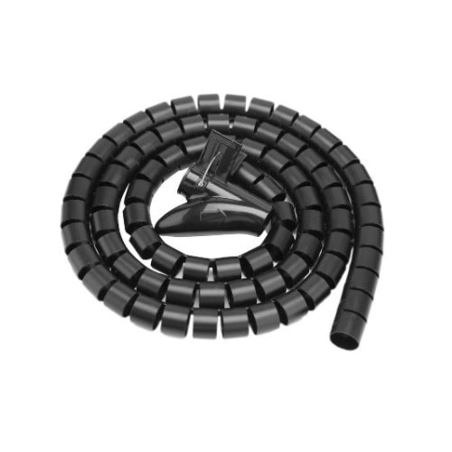 Organizador de cables Brobotix de 1.5m tubo 263533 color Negro