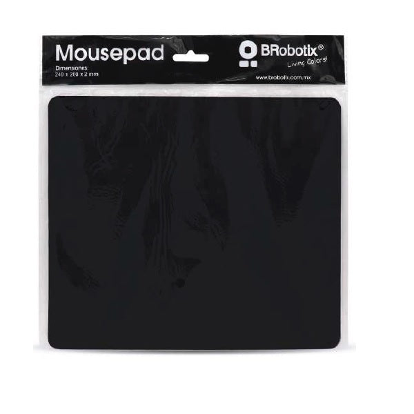 Mousepad Brobotix 24x 20cm con bolsa Brobotix modelo 497264 color Negro