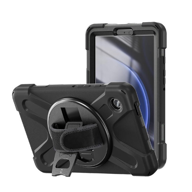 Funda Brobotix uso rudo con correa y giro 360º para samsung galaxy A9 8.7 x110/x115/x117 modelo 6006597 color Negro