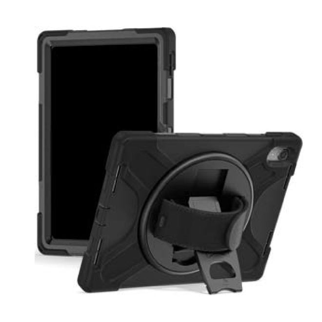 Funda de uso rudo Brobotix con correa y giro 360 para Lenovo compatible con K11 TB-330XUP / TB-330FU modelo 6007495 color Negro