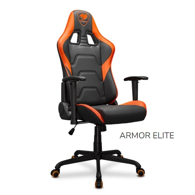 Silla Gamer Cougar ARMOR Elite Royal Reclinable 160grados Tapizado Cuero de PVC con almohadillas