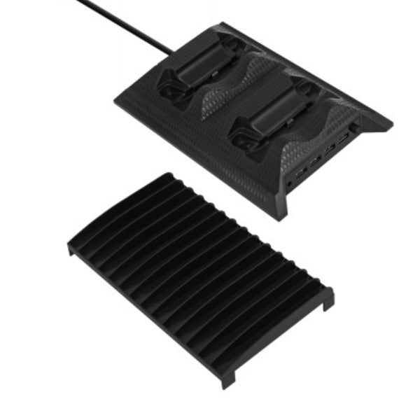 BASE ENFRIADORA PARA XBOX ONE S IMMORTAL GAMING 4 EN 1 4 PUERTOS USB DISIPACION DE CALOR 14 ESPACIOS PARA JUEGOS CARGADOR DUAL