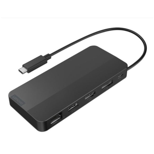 Docking Lenovo para viaje USB -C hasta 100 W 1xHDMI 2.1/1 x DisplayPort 1.4 1 x USB -A 10 Gbps 2 x USB -C de 10 Gbps (1 x AOU de 12 W max.
