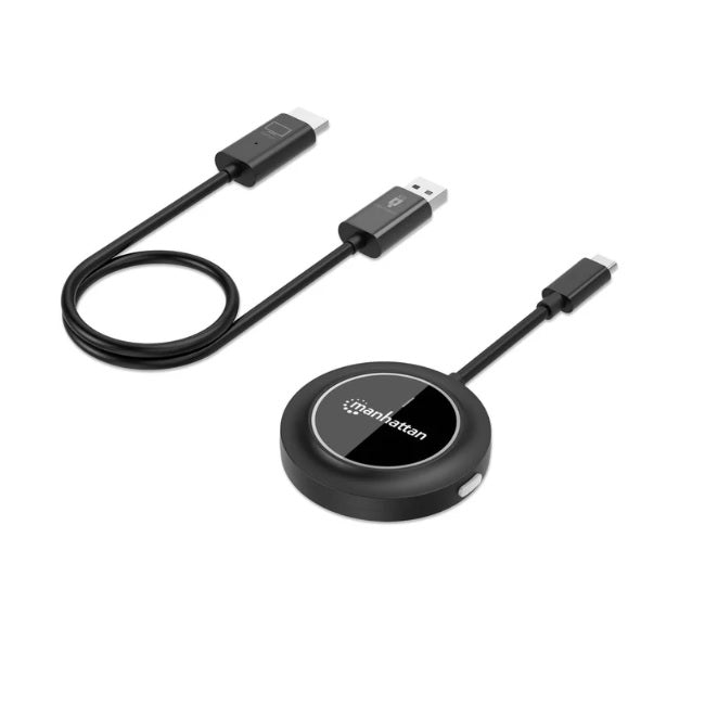 Duplicador de video Manhattan Kit sistema de presentacion inalambrico de pantalla HDMI 1080p