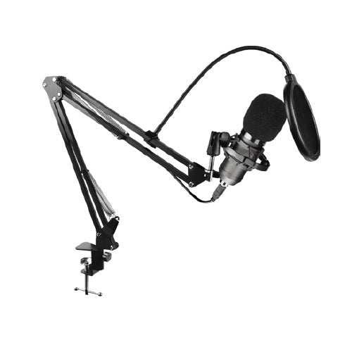 MICROFONO BALAM RUSH USB ALAMBRICO NEGRO FLITRO ANTI-POP STELAR MC970