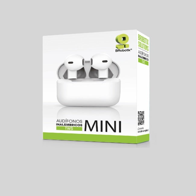 Audifono Brobotix TWS bluetooth mini modelo 6005835 color blanco
