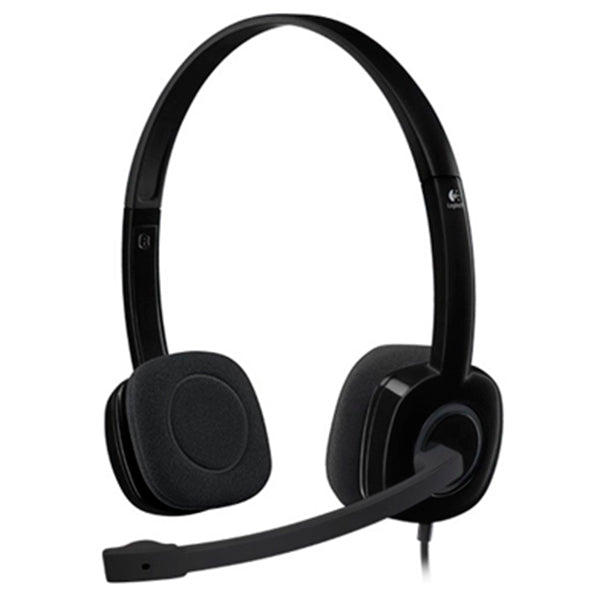 Diadema Logitech H151 Alambrica 3.5mm con microfono para PC/MAC/LINUX/ANDROID