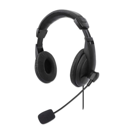 AUDIFONO C/MICROFONO MANHATTAN USB MEDIANO