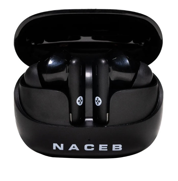 Audifonos Naceb Intrauriculares con Micrófono modelo NA-0322 Inalámbrico Bluetooth Cancelación de Ruido color Negro