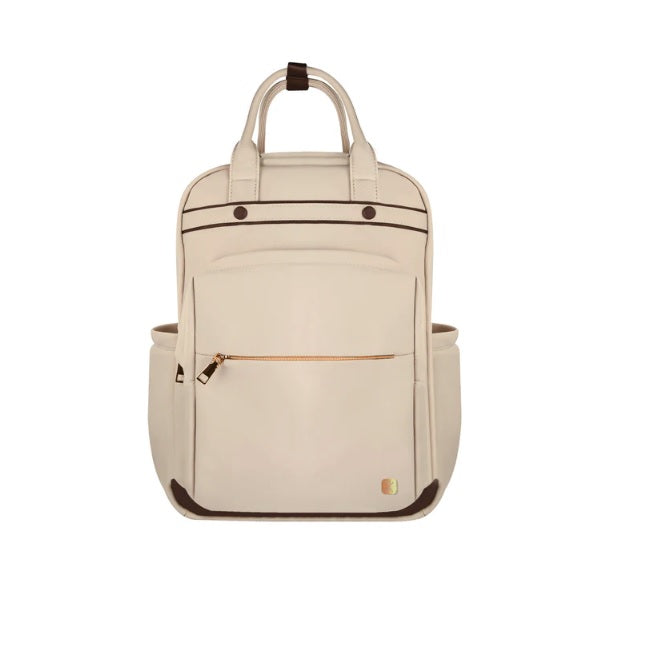 Mochila de Mujer Perfect Choice para laptop Elegante y Funcional Kokette color Taupe Laptop 15.6 - 17 modelo PC-084655