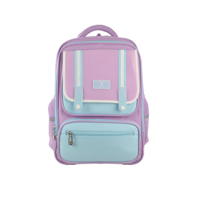 Mochila escolar Perfect Choice para niños Brumby modelo PC-085171 color Rosa con Azul