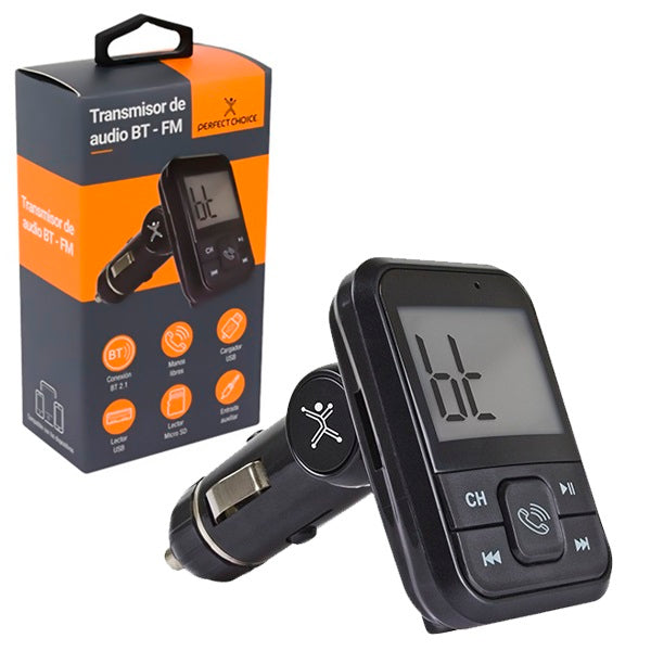 Transmisor Perfect Choice Bluethooth 2 puertos USB para auto modelo PC-331148