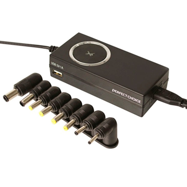 Cargador universal Perfect Choice automatico laptop ultrabook color Negro