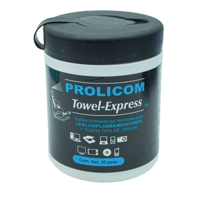 Toallas Humedas para pantallas Prolicom Towel Express 30 piezas