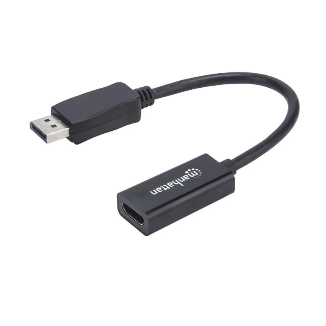 Adaptador Manhattan DisplayPort a HDMI 15cm Negro