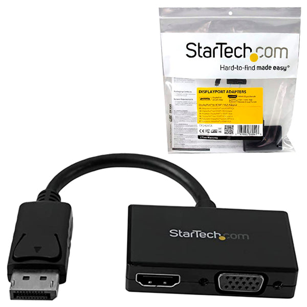 ADAPTADOR STARTECH DISPLAYPORT A HDMI O VGA