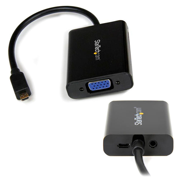 Convertidor Startech de Video y Audio Micro HDMI a VGA - 1920x1200 Modelo MCHD2VGAA2