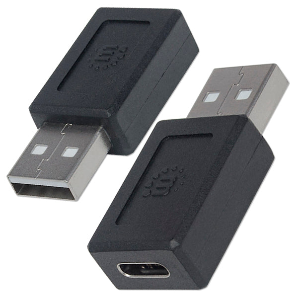 ADAPTADOR MANHATTAN USB-C AM-AH V2 NEGRO