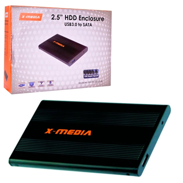 Kit p/crear HD 2.5 externo USB S-ATA negro X-Media EN-2200-BK