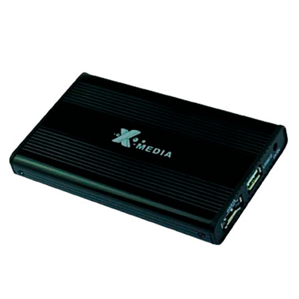 ENCLOSURE XMEDIA XM-EN3200 HD 2.5/3.5 EXTERNO USB 2.0 TIPO A HEMBRA SATA I/II/III NEGRO AC 12V 2A
