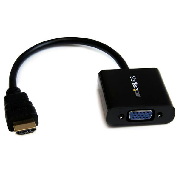 Adaptador Startech Convertidor de Video HDMI a VGA HD15 1920x1200 a 60Hz Modelo HD2VGAE2