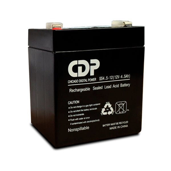 Batería CDP B-12/4.5 sellada de repuesto para No Break LSB 12V/4.5AH medidas 90x70x107mm