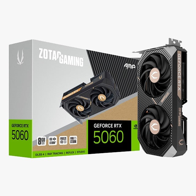 Tarjeta de Video NVIDIA GeForce RTX 5060 Zotac AMP, 8GB GDDR7, 1xHDMI, 3xDisplayPort, PCI Express 5.0 TSG