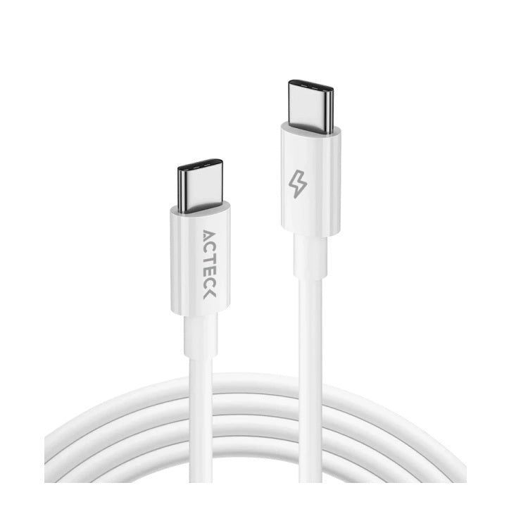 Cable Acteck USB C a USB C Linx Plus CC420 1M Carga Ultra Rapida Hasta 60W Nylon Trenzado Macho Macho