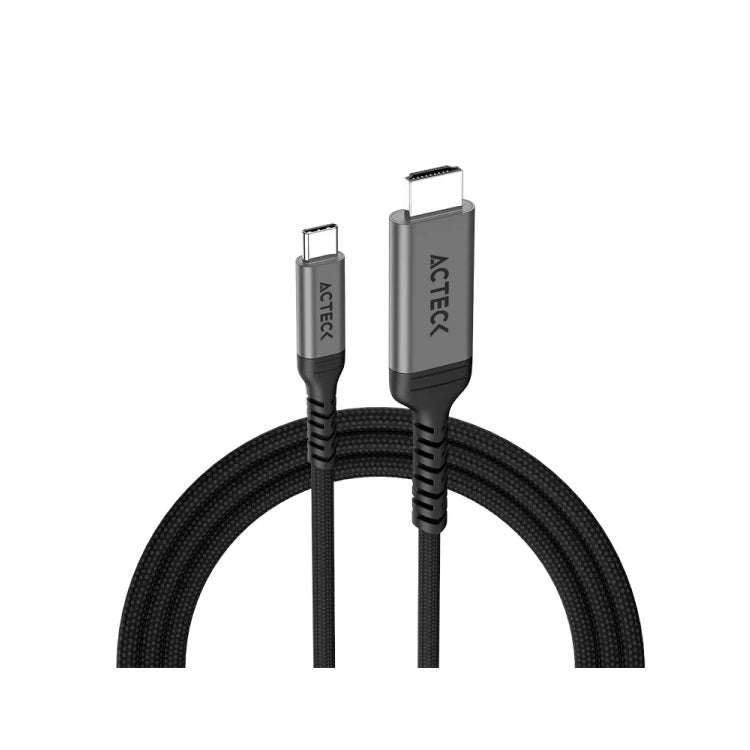 Cable Acteck de 2m 4K 60Hz USB C-HDMI 2.0 Lynx Plus CC520-2 Power Delivery titanio AC-945196