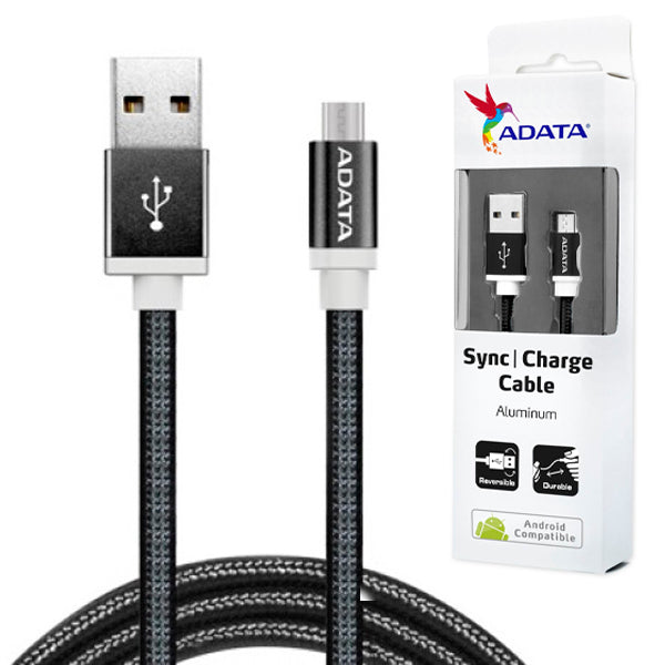 Cable ADATA USB A a Micro USB 1m negro AMUCAL-100CMK-CBK