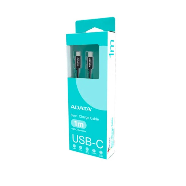 Cable ADATA USB C a USB C 1m negro CACC-100PN-BK