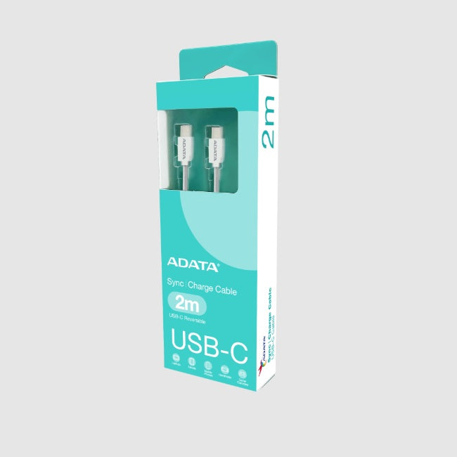 Cable ADATA USB C a USB C 2m blanco CACC-200PN-WH