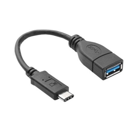 Cable Brobotix USB V3.0 tipo OTG tipo C A tipo A Hembra de 20cm 053161 Negro