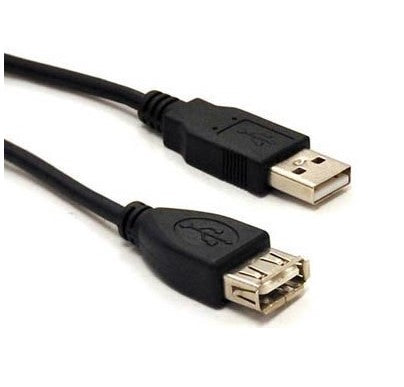 Cable Brobotix USB V2.0 extension Macho/Hembra 1.8m modelo 102334 color Negro