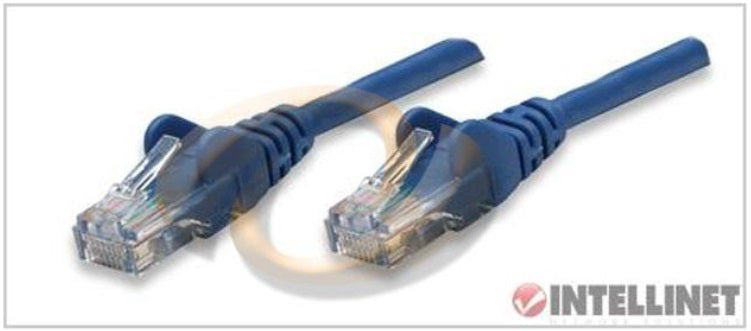 Cable Patch Intellinet CAT 5e 1m 100% cobre Azul