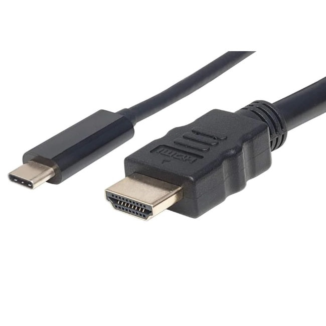Cable Manhattan USB C a HDMI 1m v3.1 4K Negro