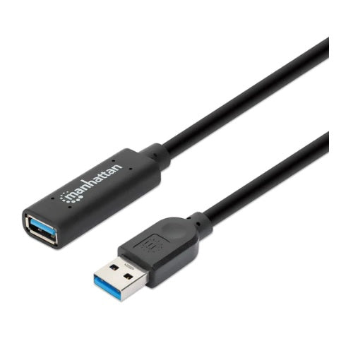 Cable Manhattan Extension activa USB V3.0 10M negro