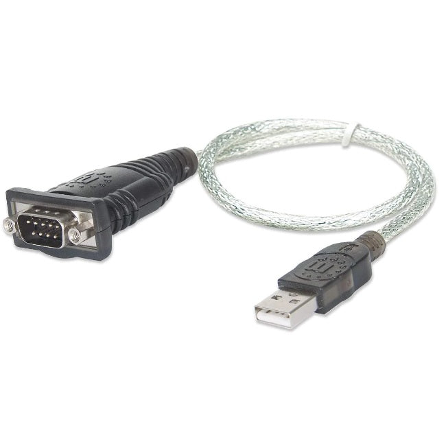 Cable Manhattan USB a Serial DB9M transparente