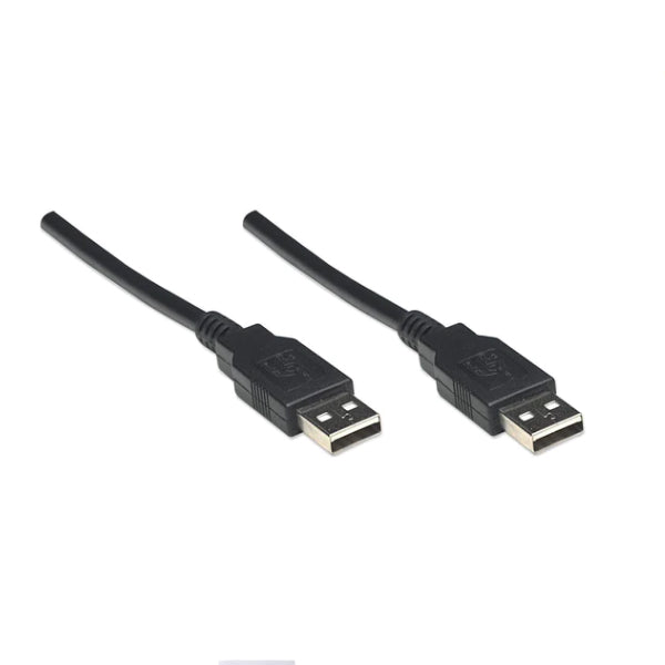 CABLE USB V2.0 A-A 1.8M NEGRO