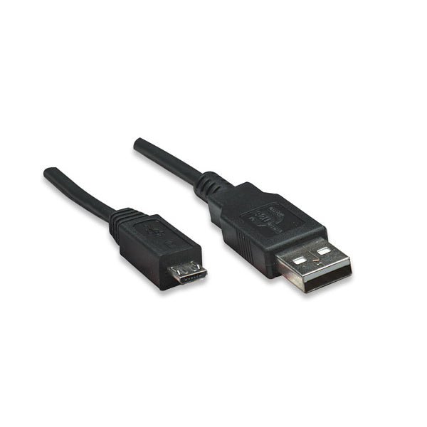 Cable Manhattan USB A a Micro USB 1.8m Negro