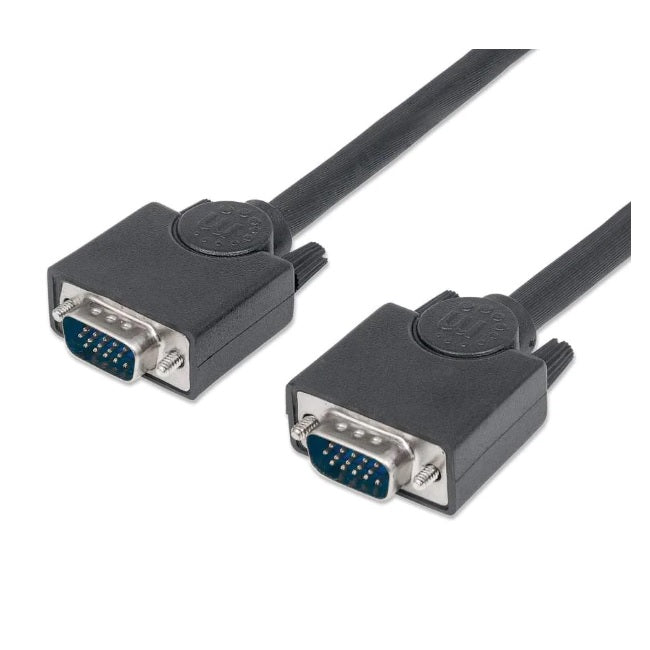 Cable Manhattan para Monitor VGA 4.5m Negro 8mm