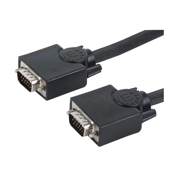 Cable Manhattan para Monitor VGA 15m Negro 8mm