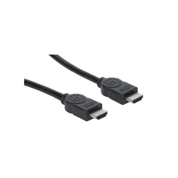 Cable Manhattan HDMI 2m 4K 30Hz Blindado con Ethernet Negro