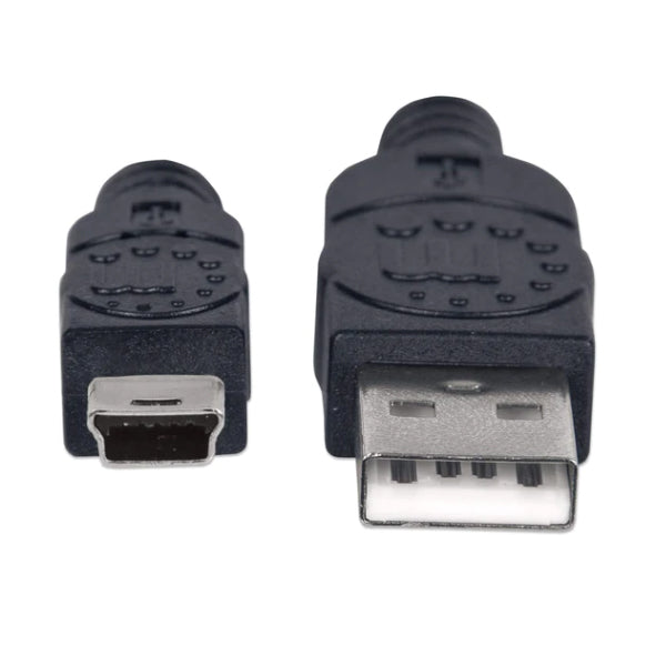 Cable Manhattan USB A a MINI USB 1.8m Negro