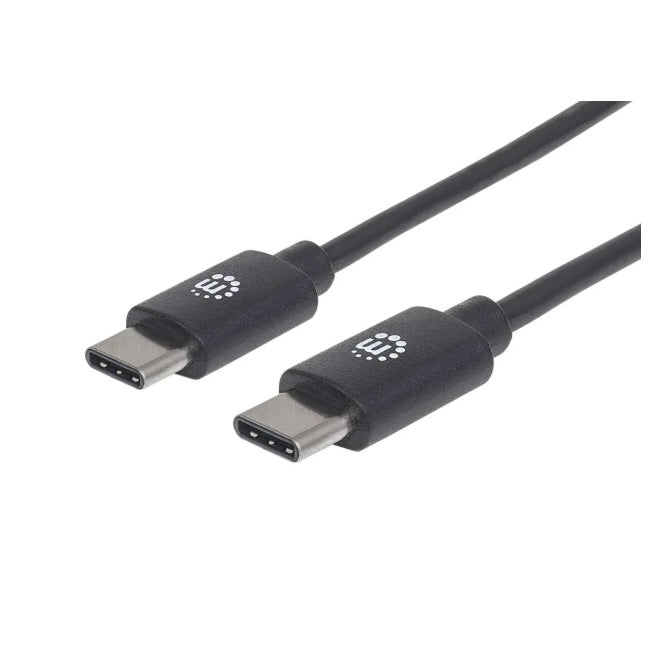 Cable Manhattan USB C M-M Alta Velocidad 50cm Negro