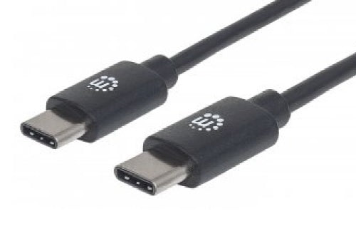 Cable Manhattan USB C 2m m-m V2 Negro