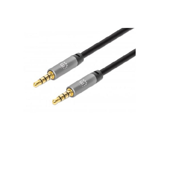 CABLE MANHATTAN DE AUDIO 3.5MM 1 MACHO A 1 MACHO 2M