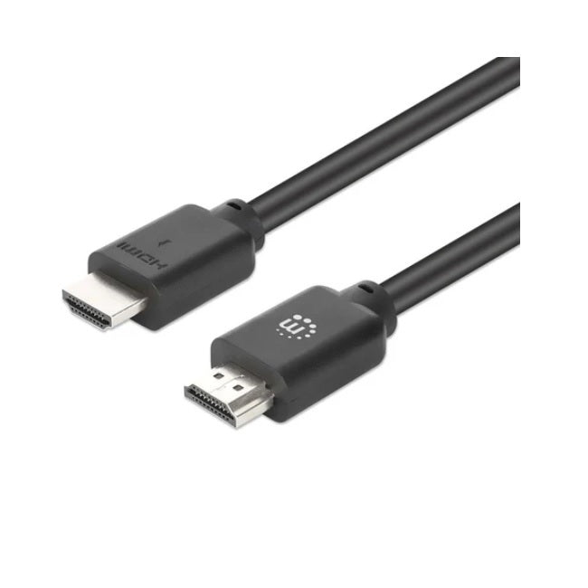 Cable Manhattan HDMI 10m 4K 60Hz 3D con Ethernet Contactos Chapados en Oro Doble Apantallamiento