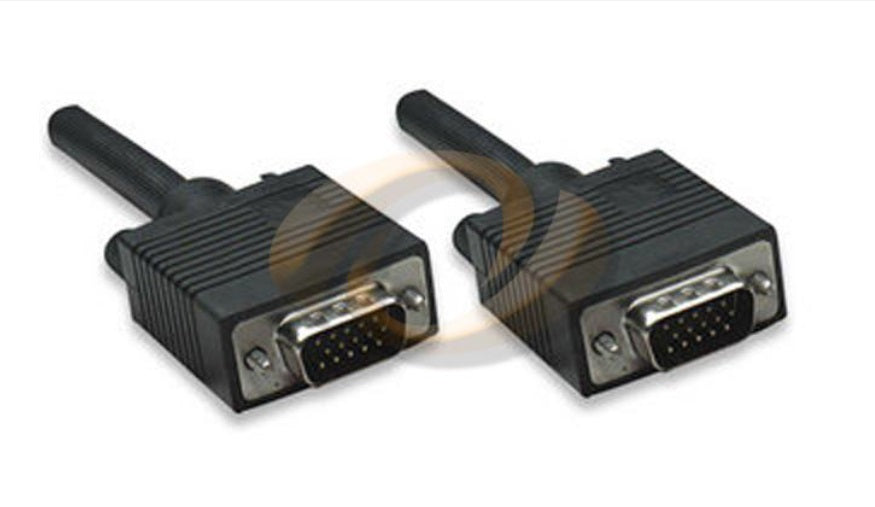 Cable Manhattan para Monitor VGA 11m Negro 8mm